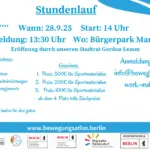 Beitragsbild Stundenlauf Stundenlauf im Bürgerpark 2025